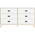 Thumbnail photo of Kabino Dresser - Chest of drawers - White / 6 drawers - L: 146.5 x D: 41 x H: 83 cm