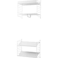 Thumbnail photo of String Metal Shelf, Low Edge 58x30, White - Shelving - Nils Strinning - White - Metal