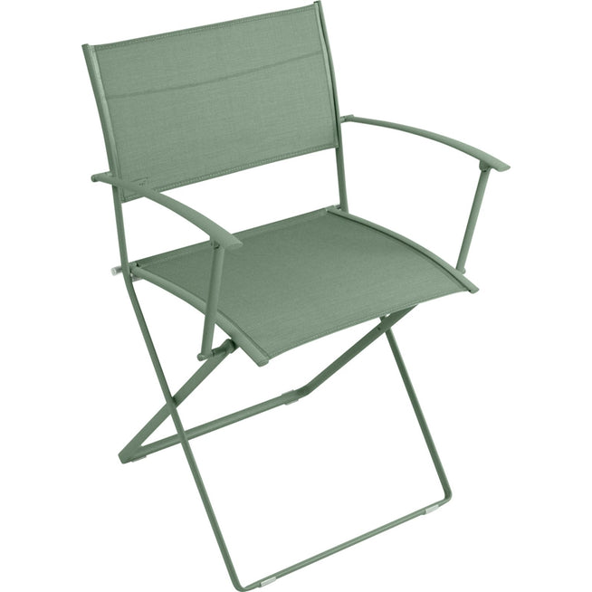 Photo of Plein Air Armchair, Cactus - Outdoor dining chairs - Pascal Mourgue - Green - Metal/synthetic