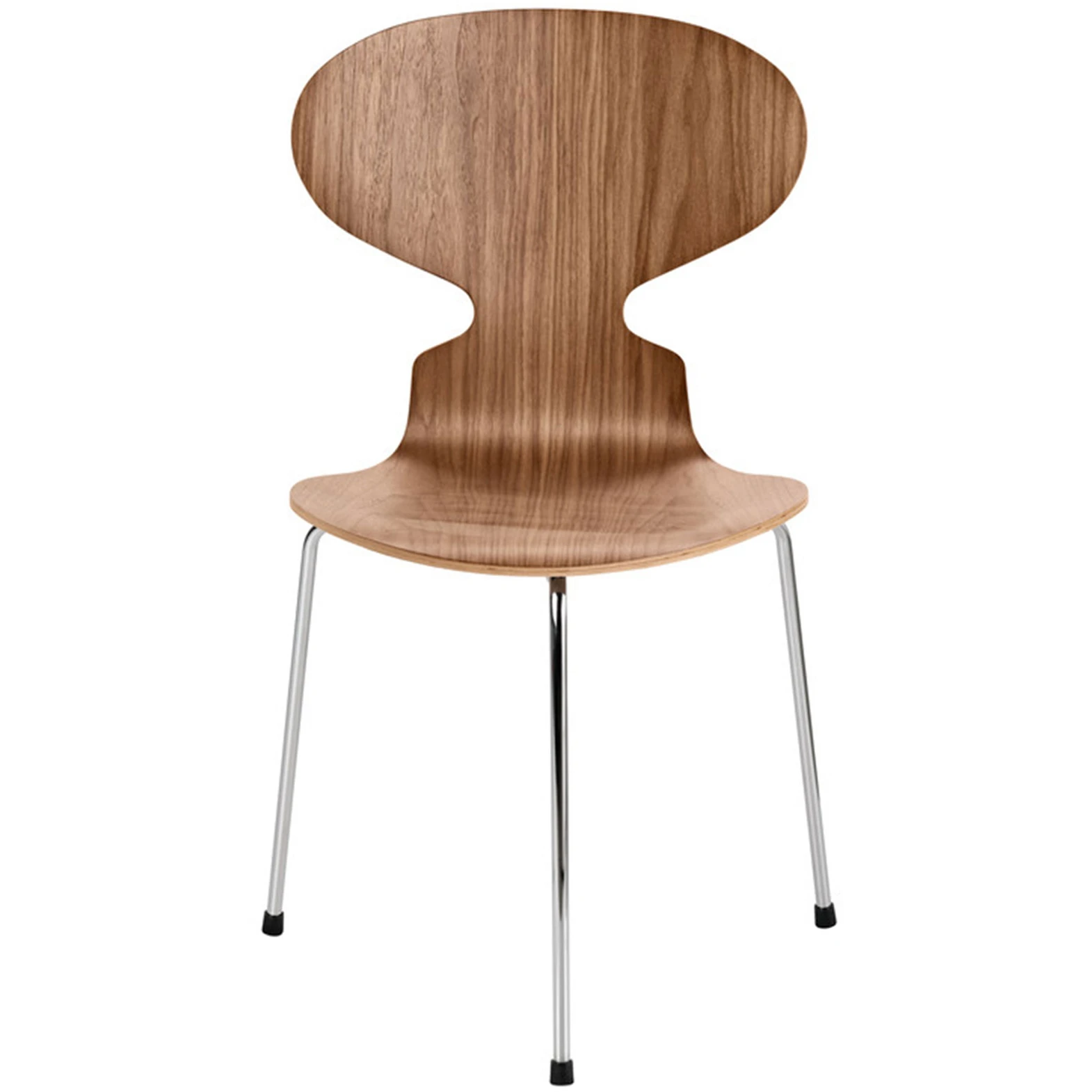 3100 Myran 3 legs, Walnut veneer - Dining chairs - Arne Jacobsen - Wood-coloured - Metal/wood