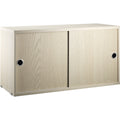Thumbnail photo of String Cabinets/sliding doors 78x30, Ash - Shelving - Nils Strinning - Wood-coloured - Metal/wood