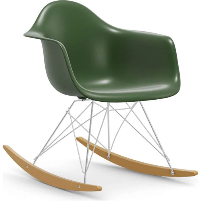 Eames Plastic Armchair Rar - 23 Ice Grey - Basic Dark Base - Golden Maple - Matstolar - Charles & Ray Eames - Grå - Metall/trä/plast