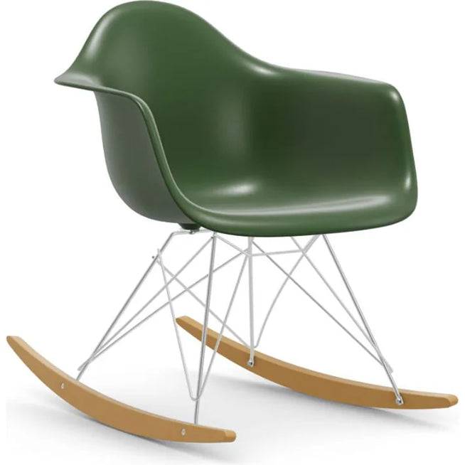 Photo of Eames Plastic Armchair Rar - 23 Ice Grey - Basic Dark Base - Golden Maple - Matstolar - Charles & Ray Eames - Grå - Metall/trä/plast