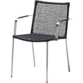 Straw Anthracite - Outdoor Dining Chairs - Foersom & Hiort-lorenzen Mdd - Black - Metal/Synthetic
