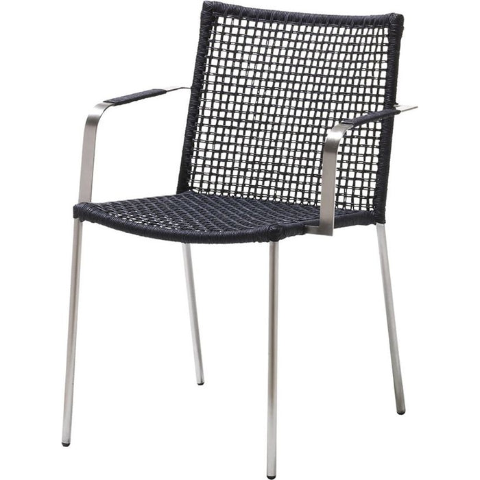 Straw Anthracite - Outdoor Dining Chairs - Foersom & Hiort-lorenzen Mdd - Black - Metal/Synthetic