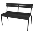 Thumbnail photo of Luxembourg Bench With Backrest Anthracite 47 - Garden Benches - Frédéric Sofia - Grey - Metal