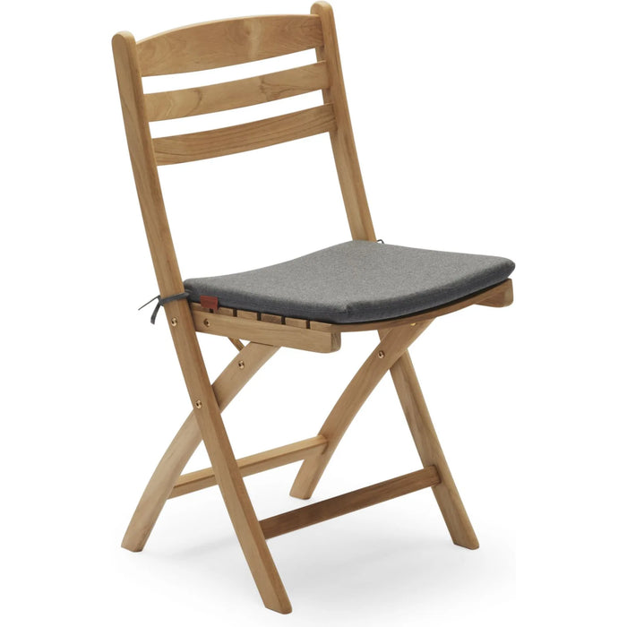 Selandia Chair Cushion, Quickdry Outdoor Foam, Outdoor Textile / Charcoal - Dynor & Kuddar - Skagerak Design Team - Grå