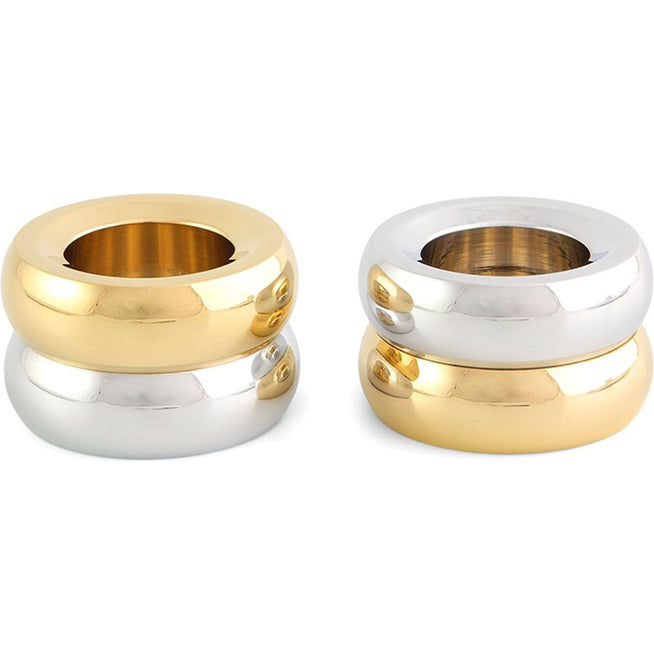 Photo of Marriage Duo - Candlesticks & Candle Holders - Eva Schildt - Silver, gold