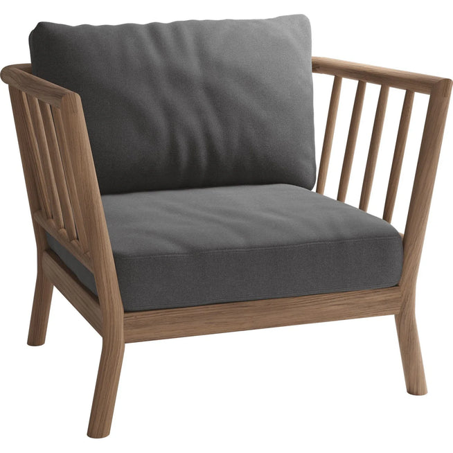 Photo of Tradition Lounge Chair, Charcoal, Teak Fsc 100% - Utomhussoffor - Povl B. Eskildsen