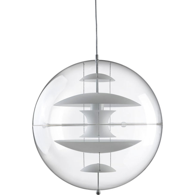 Photo of Vp Globe Glass Pendant Ø50  - Pendellampor - Verner Panton - Vit