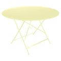 Thumbnail photo of Bistro Table 117 cm Frosted Lemon A6 - Outdoor Dining Table - Yellow - Metal