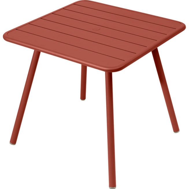 Photo of Luxembourg Four Leg Table 80 X 80 Cm, Red Ochre - Matbord Utomhus - Frédéric Sofia - Röd - Metall