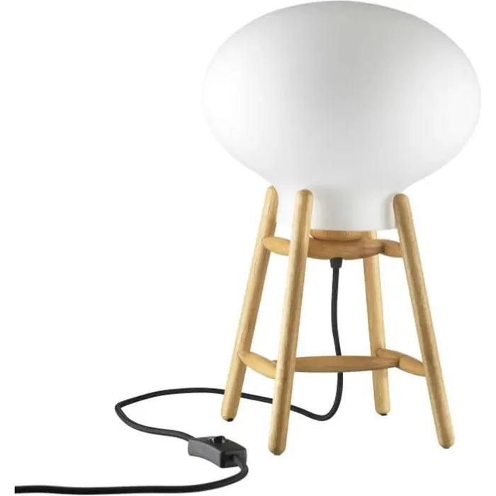 Photo of Hiti U4 Table Lamp - Lacquered Oak, Opal Glass