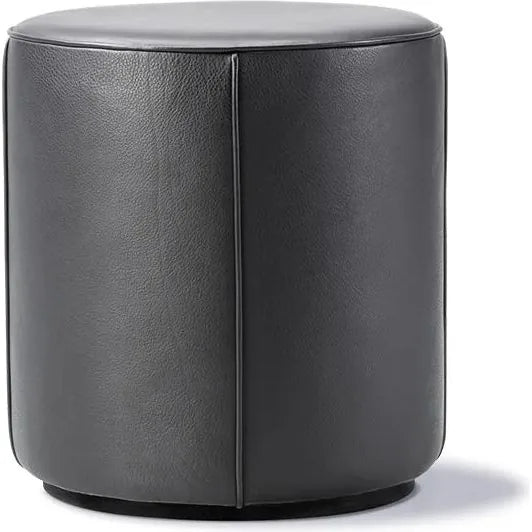 Photo of Mono Pouf 7421 By Due & Trampedach - Puf - Omni 301 Black - Ø39 X H43 Cm