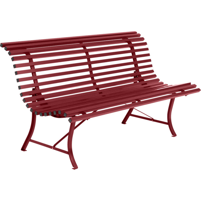 Photo of Louisiane Bench 150 cm, Chili - Garden Benches - Red - Metal