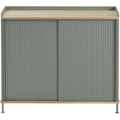 Thumbnail photo of Enfold Sideboard Tall, Oak/dusty Green - Sideboards - Thomas Bentzen - Grön - Metall/trä