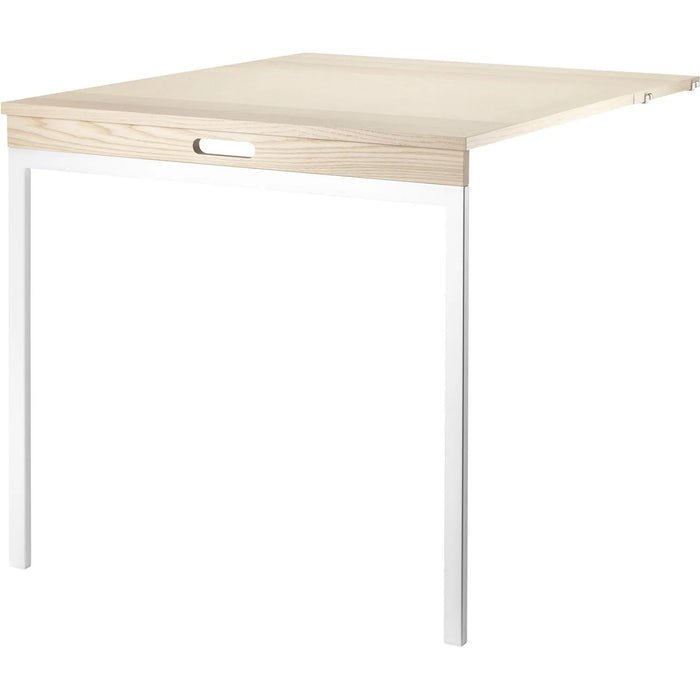 Photo of String Folding Table Ash/white - Shelving - Nils Strinning - Wood-coloured, white - Metal/wood
