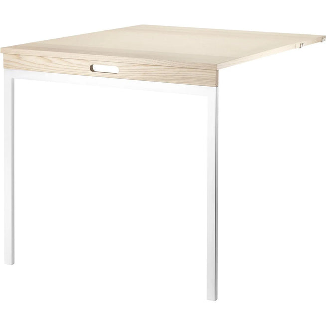 Photo of String Folding Table Ash/white - Shelving - Nils Strinning - Wood-coloured, white - Metal/wood
