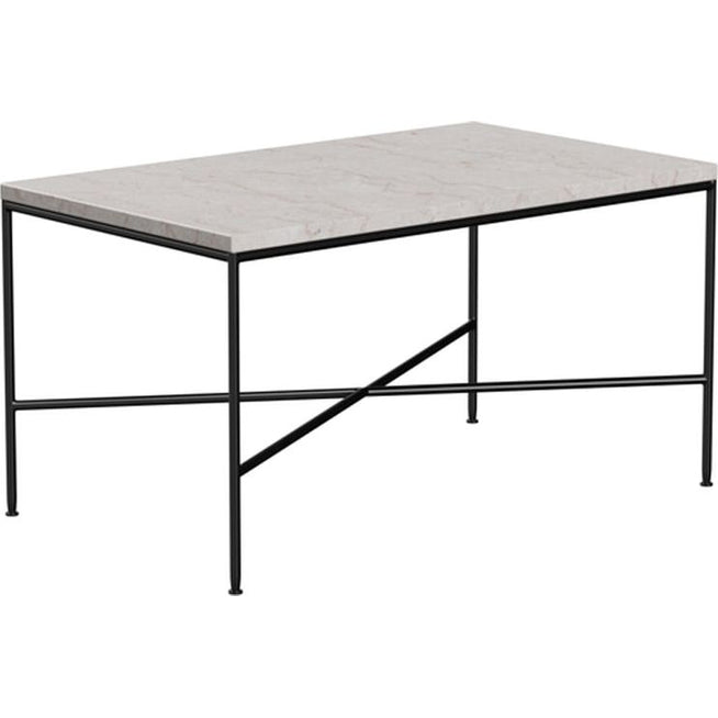Photo of MC310 Rectangular Coffee Table, Cream - Coffee Table - Paul Mccobb - Beige - Metal/Stone