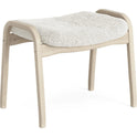 Lamino Foot Stool White Pigmented Oak/Sheep Skin