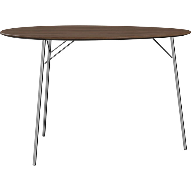 Photo of Egg Table Walnut - Dining table - Arne Jacobsen - Wood-coloured - Metal/wood
