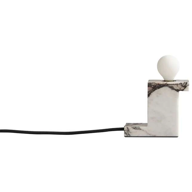 Photo of Brick Table Lamp Tall Calacatta
