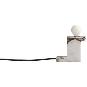 Photo of Brick Table Lamp Tall Calacatta
