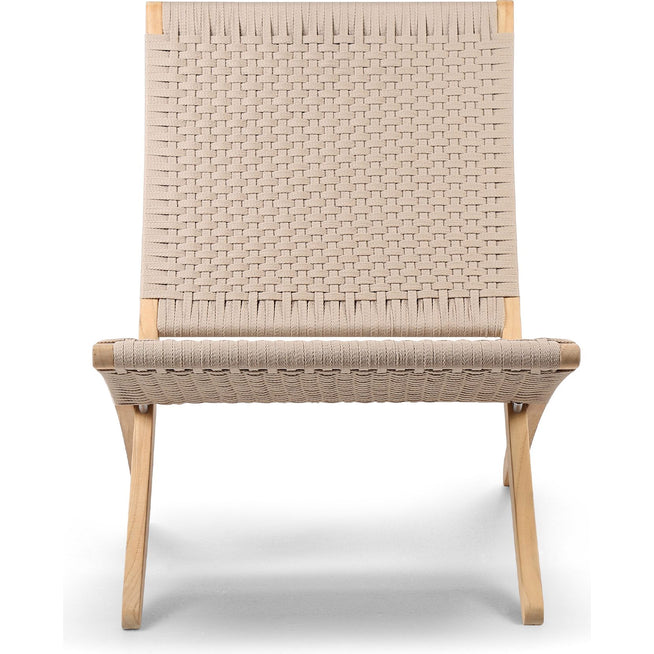 Photo of Mg501 Cuba Outdoor Folding Armchair Braiding Sesame, Teak