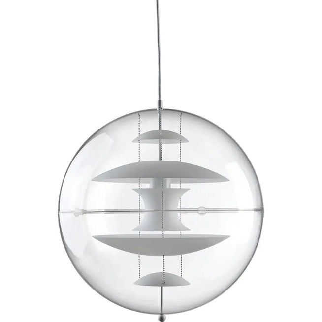 Photo of Vp Globe Glass Pendant Ø40  - Pendellampor - Verner Panton - Vit