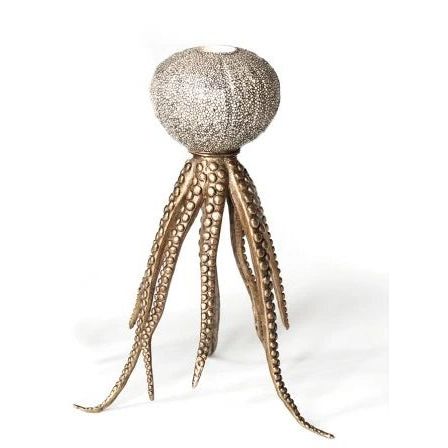 Octopus Candle Holder Grey