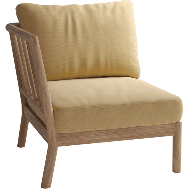Photo of Tradition End Module, Honey Yellow, Teak Fsc 100% - Utomhussoffor - Povl B. Eskildsen