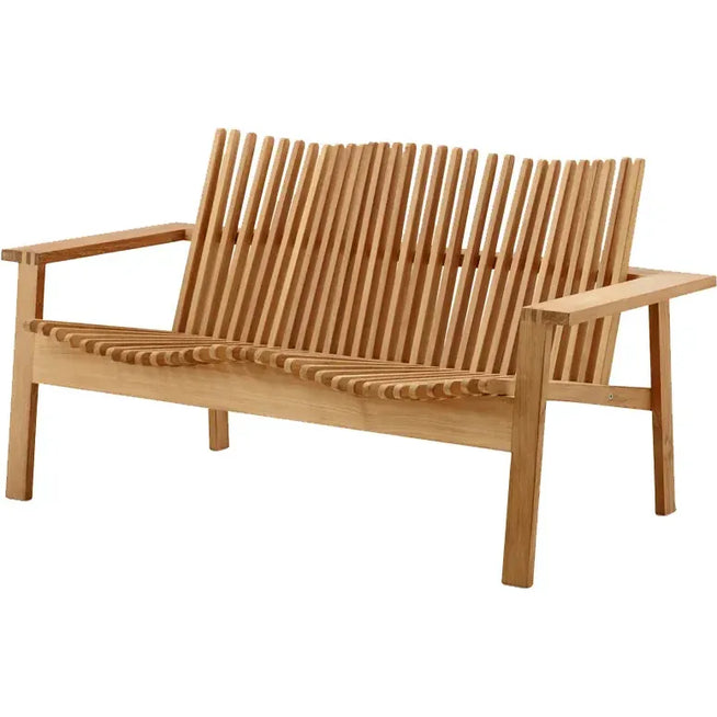 Photo of Amaze 2-personers Sofa - Sofa - Teak - B: 145 X D: 82 X H: 77 X Sh: 38 Cm