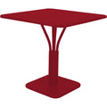 Thumbnail photo of Luxembourg Pedestal Table 80x80 cm Chile 43 - Matbord Utomhus - Frédéric Sofia - Röd - Metall