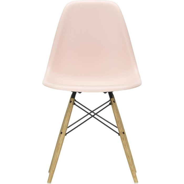 Eames Plastic Chair Dsw - 41 Pale Rose - Ash Honey Tone - Matstolar - Charles & Ray Eames - Rosa - Metall/trä/plast