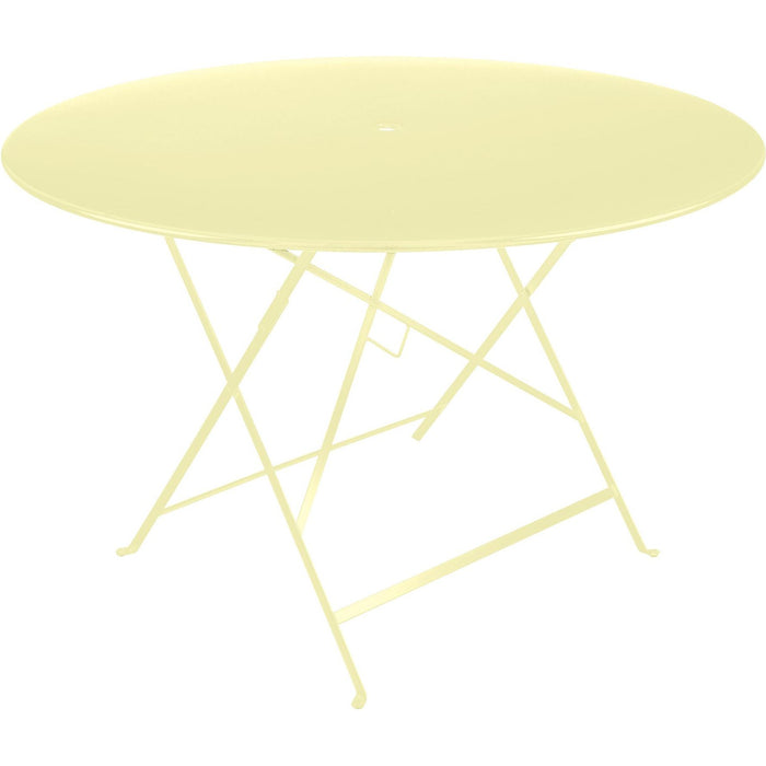 Photo of Bistro Table 117 cm Frosted Lemon A6 - Outdoor Dining Table - Yellow - Metal