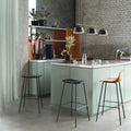 Thumbnail photo of Fiber Bar Stool W. Backrest Wood Base 65 Cm Refine Leather Cognac/Oak - Brown - Wood/Synthetic
