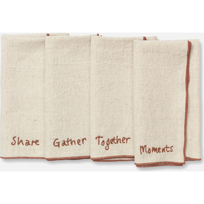 Photo of Occasion Napkins - Dækkeserviet - Occasion Napkins - Set Of 4 - Natural - W40 X D1 X H40 Cm