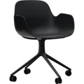 Thumbnail photo of Form Armchair Swivel 4w Alu - Black Aluminum