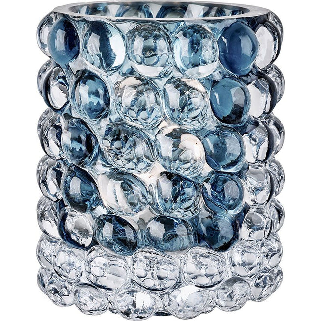 Photo of Hurricane Lamp Boule Smoke Blue - Candlesticks & Candle Holders - Magnus Skogsberg, mimmi Smart - Blue