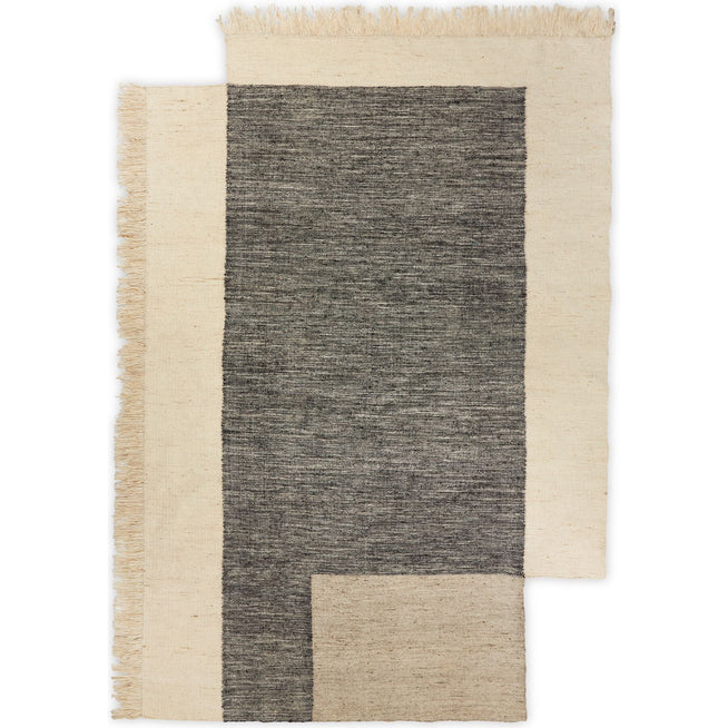 Photo of Counter Rug - Gulvtæppe - Counter Rug 200 X 300 - Charcoal/off-whi - W200 X D1 X H300 Cm