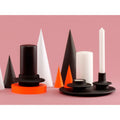 Thumbnail photo of Heima Candle Holder - Candlestick - Candlestick - Black - Ø: 8 x H: 6.5 cm