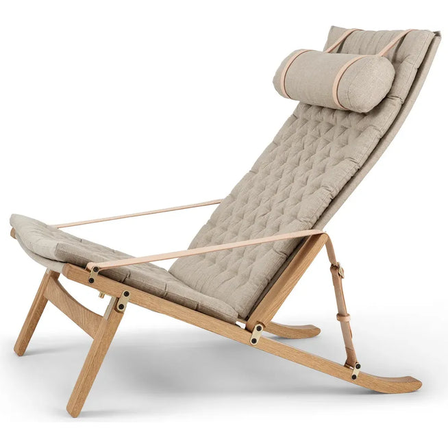 Photo of FK10 Plico Armchair Fabric Canvas Natural-oiled Oak
