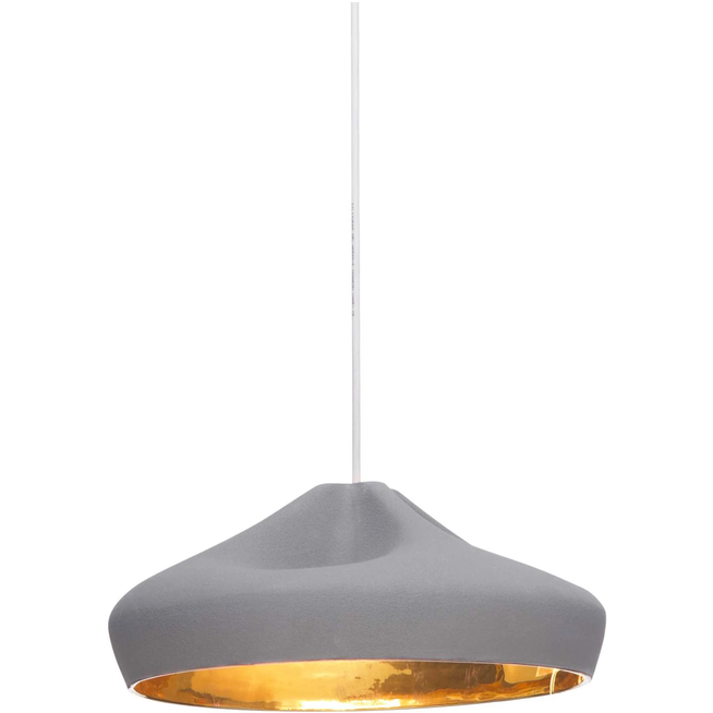 Photo of Pleat Box 36 Led - Grey, Gold - Pendellampor - Mashallah,xavier Mañosa - Grå