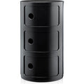 Thumbnail photo of Modular 4967, Black, 3 Compartments - Hurtsar - Anna Castelli Ferrieri - Svart - Plast