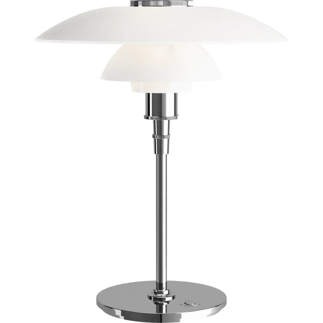 Photo of Ph 4½-3½ Glass Table Lamp Chrome