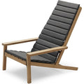 Between Lines Deck Chair Cushion, Outdoor Textile / Charcoal, Quickdry Outdoor Foam - Dynor & Kuddar - Stine Weigelt - Grå