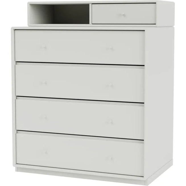 Photo of Keep Chest Of Drawers - Plinth H3 Cm - Nordic - Grey - Wood