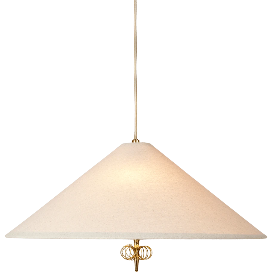 1967 Ceiling Lamp Canvas-brass