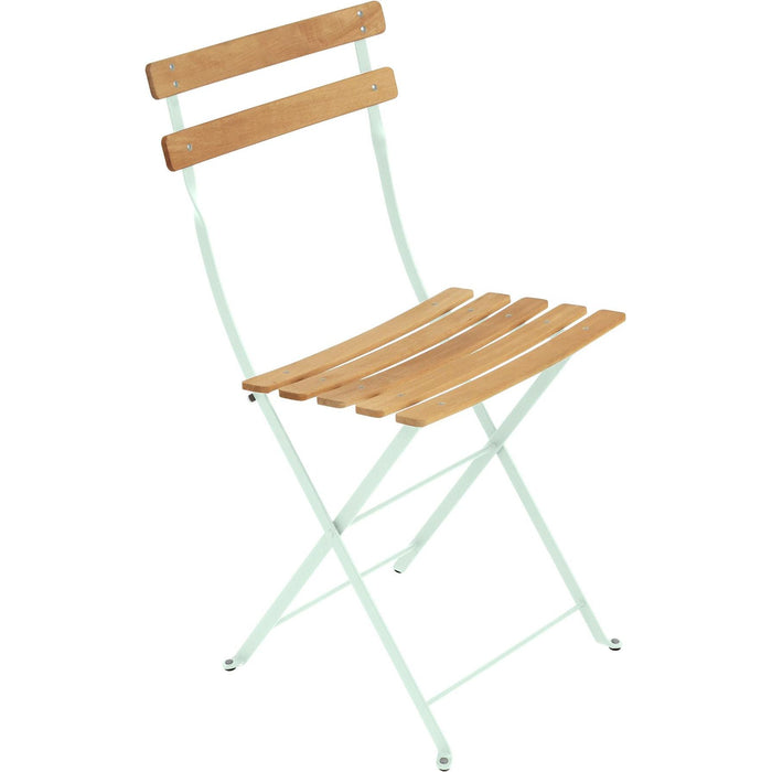 Photo of Bistro Chair Natural Ice Mint A7 - Garden Chairs - Blue - Metal/Wood