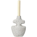 Thumbnail photo of Yara Candle Holder - Lysestage - Yara Candle Holder - Medium - Grey Pumice - W12 X D5.6 X H17.5 Cm